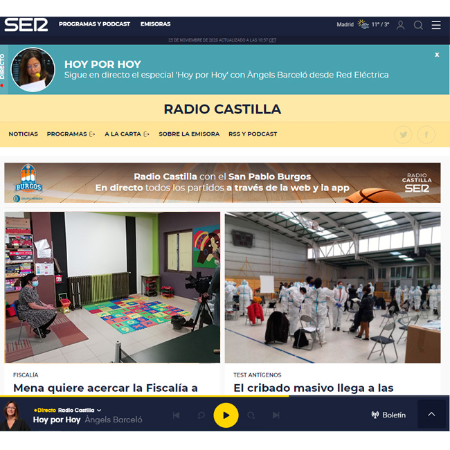 El programa de Infancia expone las dificultades relacionadas con el covid en Radio Castilla
