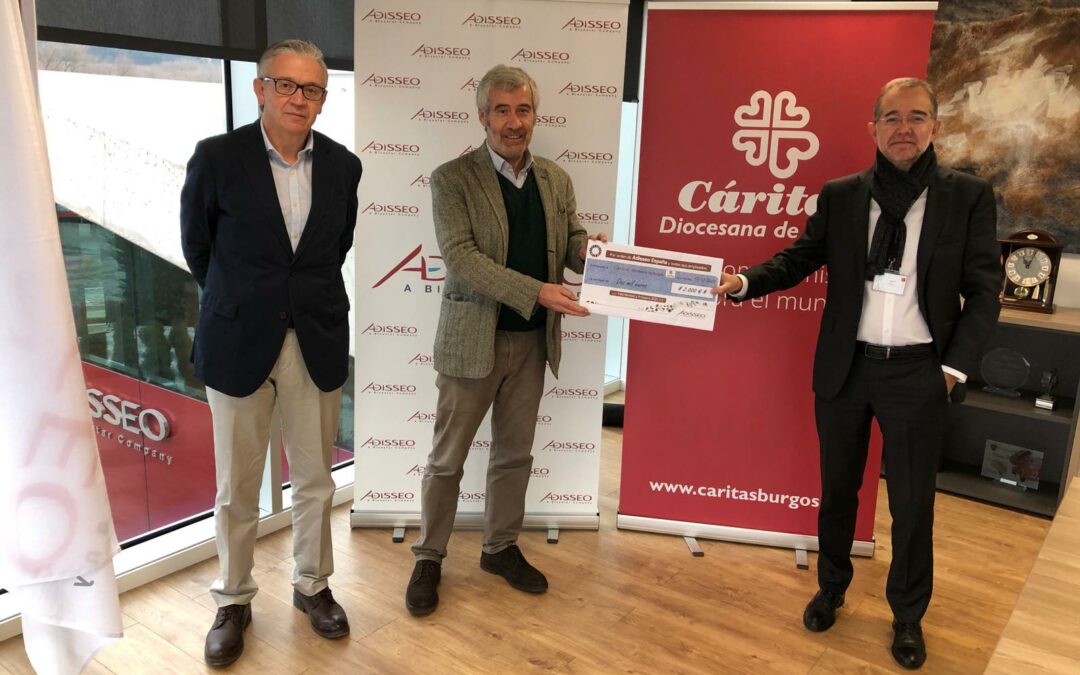 Adisseo España dona 2.000 € a Cáritas Burgos