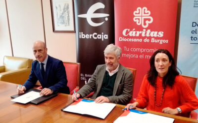Ibercaja y la fundación Círculo colaboran con Cáritas en Aranda y Miranda