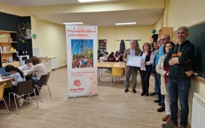 El Club Rotary de Aranda visita el programa de Infancia, al que apoya con 2.500 euros